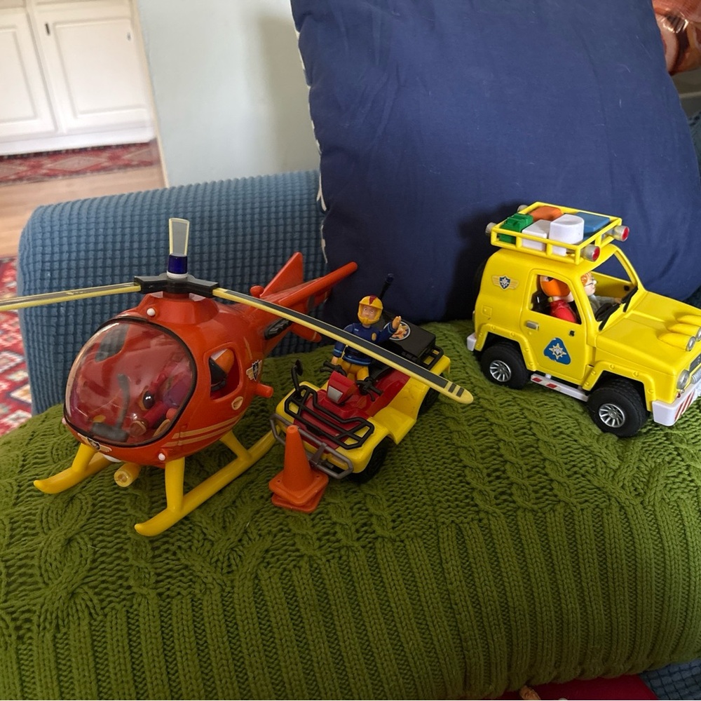 Fireman Sam set 3 Rescue vehicles and figures